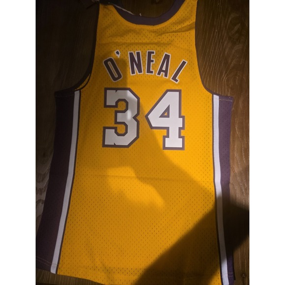 Mitchell & Ness Sweaters - NWT Mitchell & Ness Lakers Shaquille O'Neal #34 Swingman Jersey Women's S